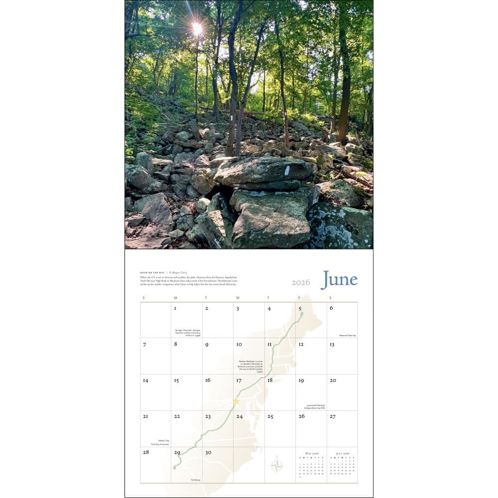 Appalachian Trail 2026 Wall Calendar Third Alternate Image