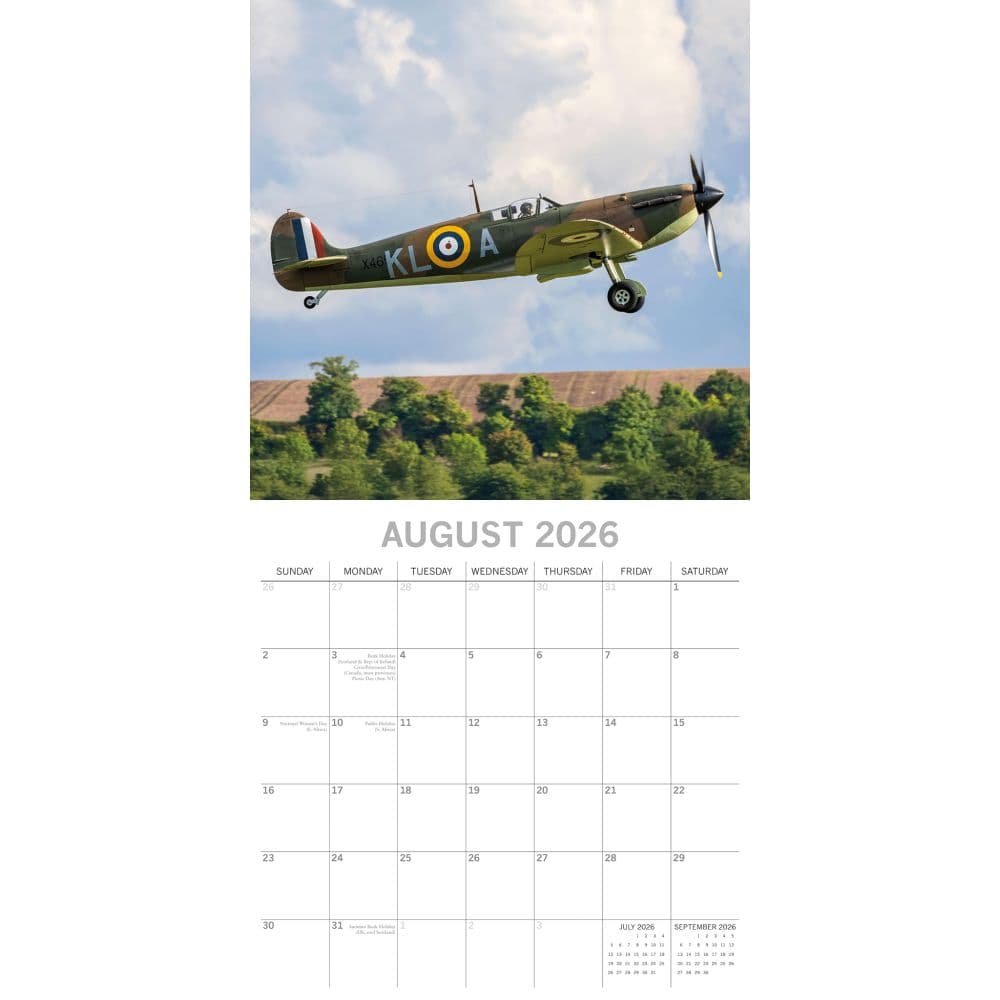 Spitfires 2026 Wall Calendar Third Alternate Image
