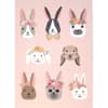 image Bunny Faces Easter Card First Alternate Image width=&quot;1000&quot; height=&quot;1000&quot;