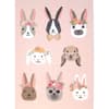 image Bunny Faces Easter Card First Alternate Image width=&quot;1000&quot; height=&quot;1000&quot;