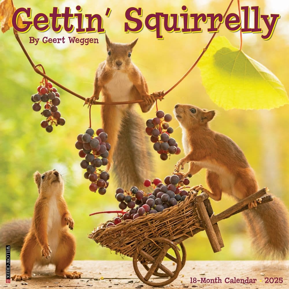 Getting Squirrelly 2025 Wall Calendar