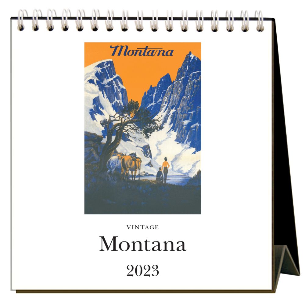 Found Image Press Montana 2023 Desk Calendar