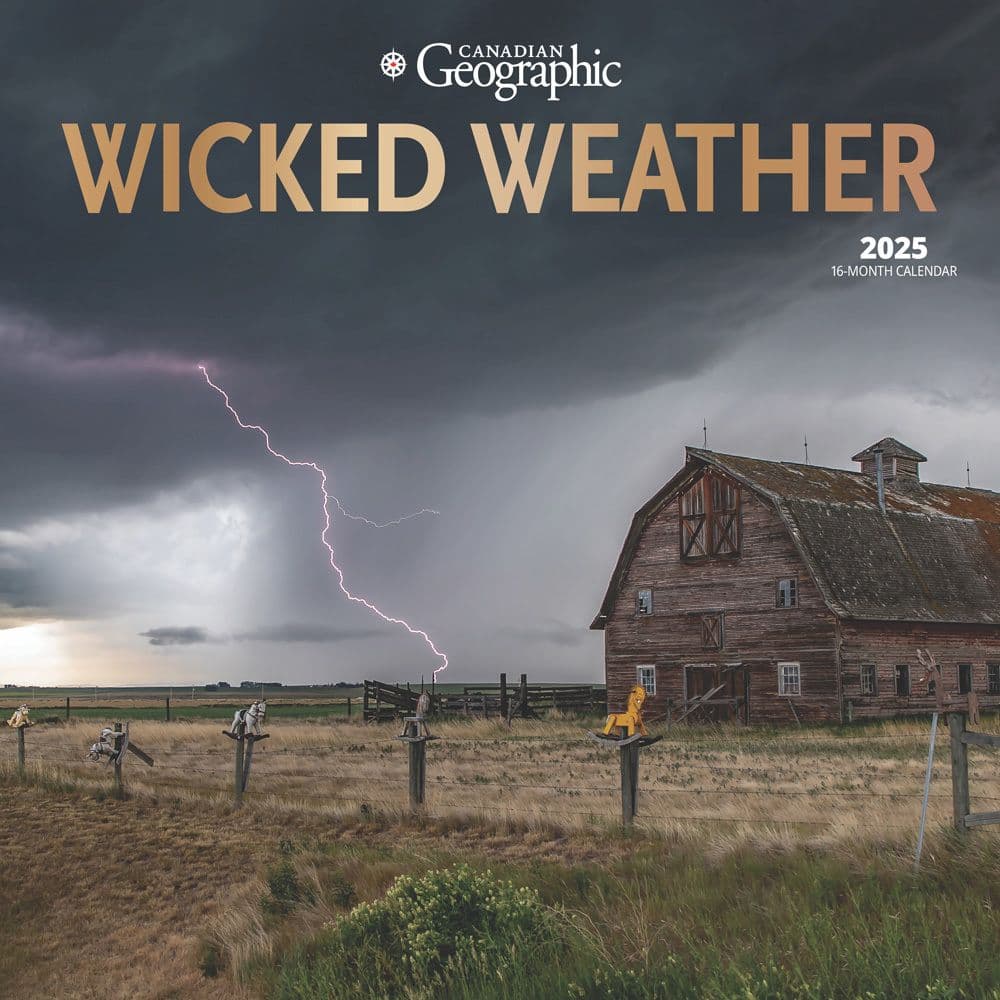 Canadian Geographic Wild Weather 2025 Wall Calendar