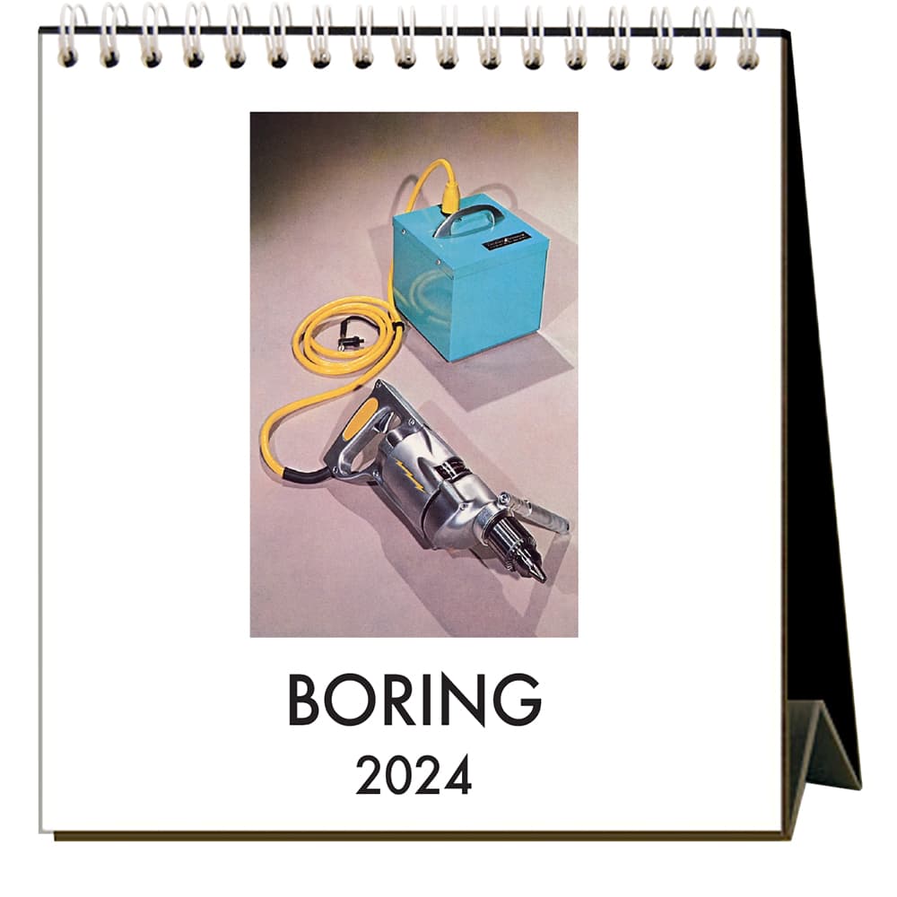 Boring 2024 Easel Desk Calendar Main Product Image width=&quot;1000&quot; height=&quot;1000&quot;