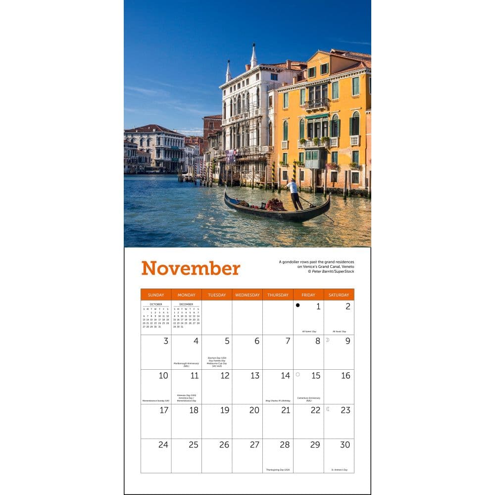 Italy 2024 Mini Wall Calendar alternate 3
