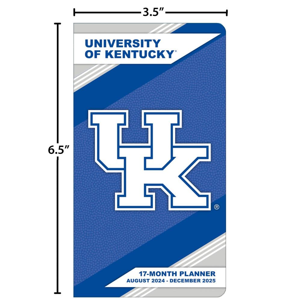 Kentucky Wildcats 2025 Pocket Planner dimensions