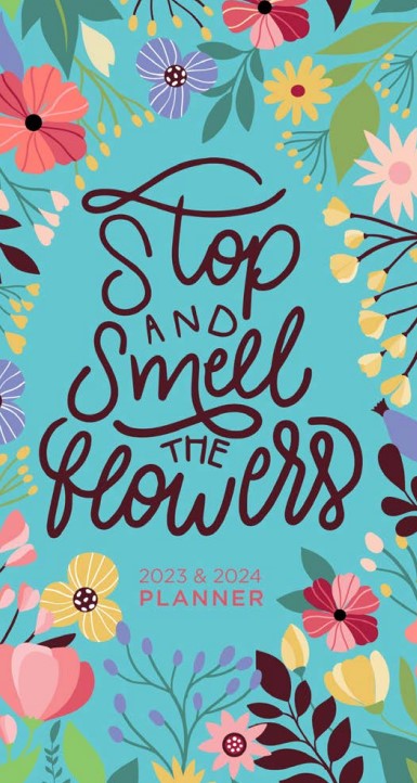 TF Publishing Smell the Flowers 2023-2024 Two-Year Small Monthly Pocket Planner