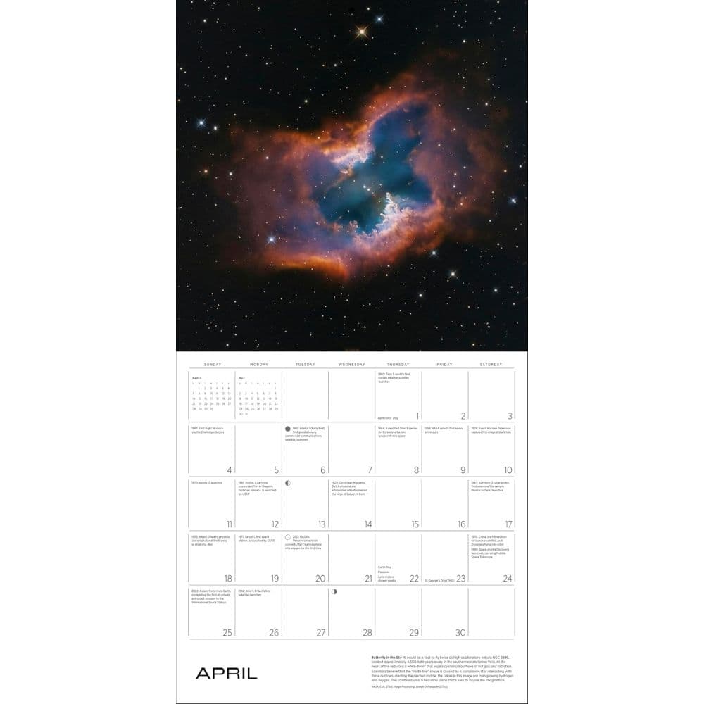 Space Hubble Telescope 2027 Wall Calendar Fifth Alternate Image
