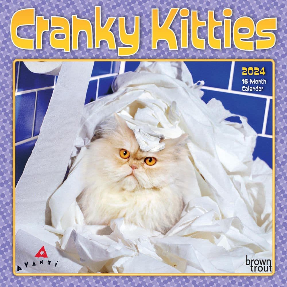 Cranky Kitties Avanti 2024 Mini Wall Calendar Main Image