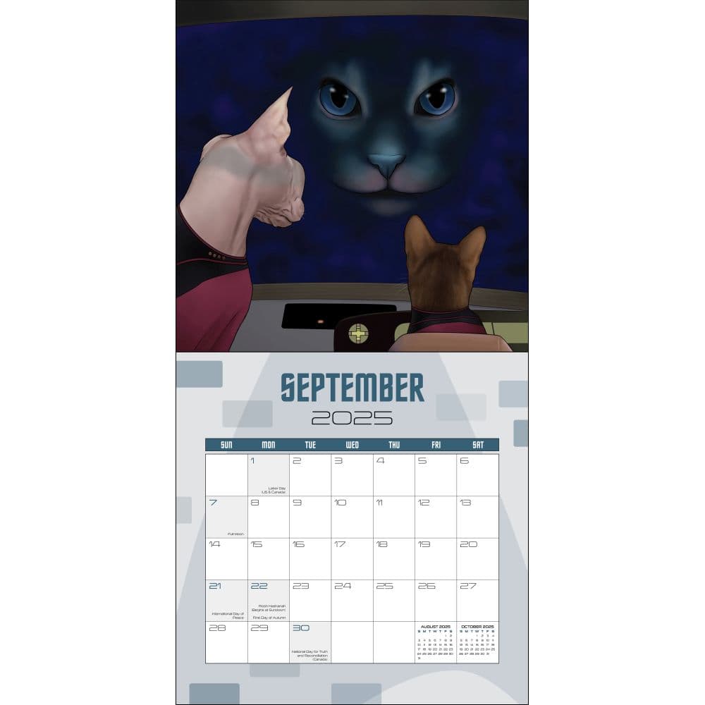 Star Trek Cats 2025 Wall Calendar Fourth Alternate Image width=&quot;1000&quot; height=&quot;1000&quot;