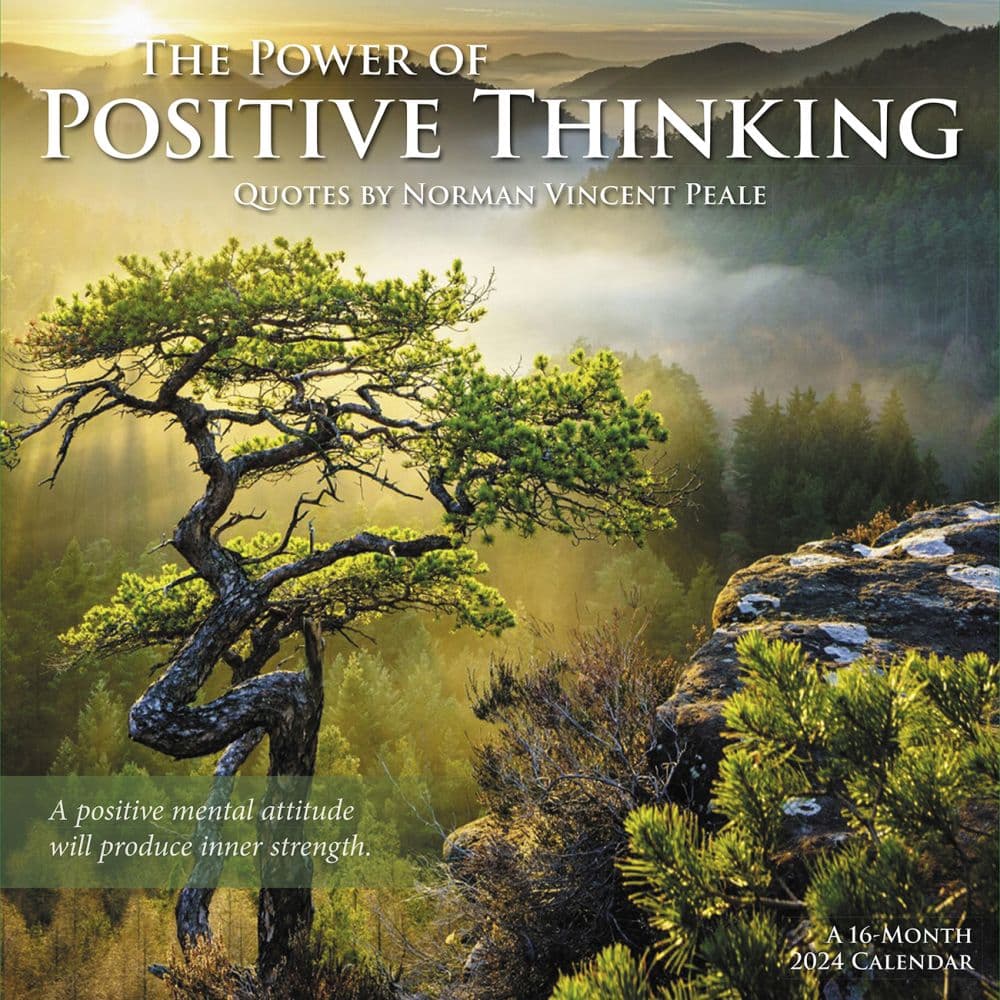 Power of Positive Thinking 2024 Wall Calendar