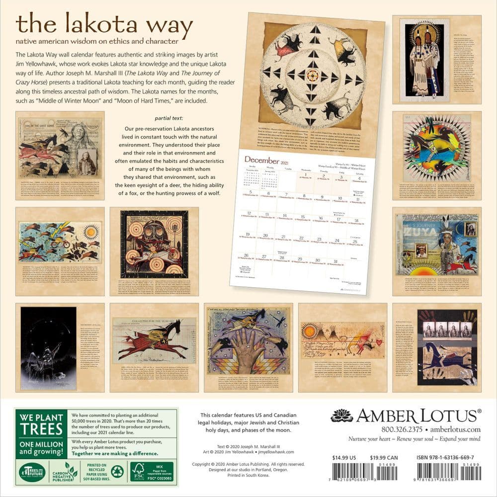 Lakota Way Wall Calendar