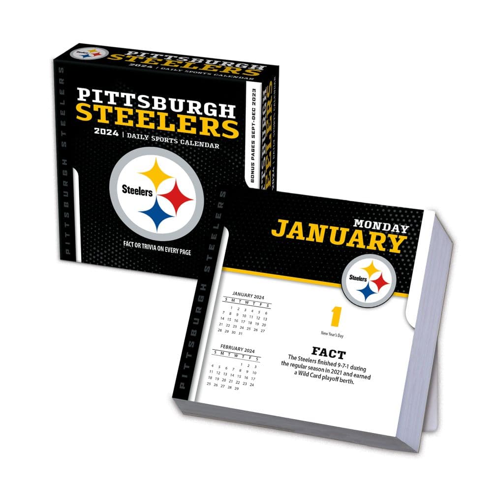 NFL Pittsburgh Steelers 2024 Desk Calendar