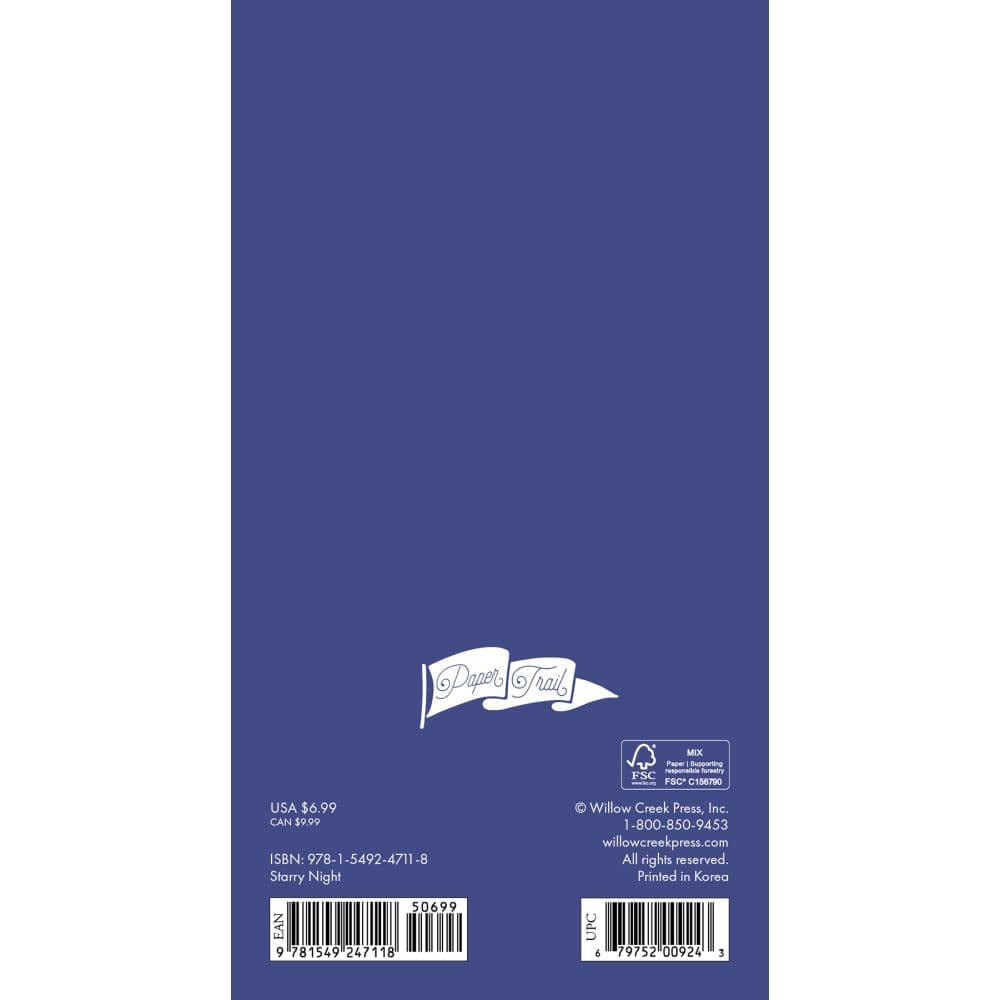 Starry Night 2 Year 2025 Pocket Planner