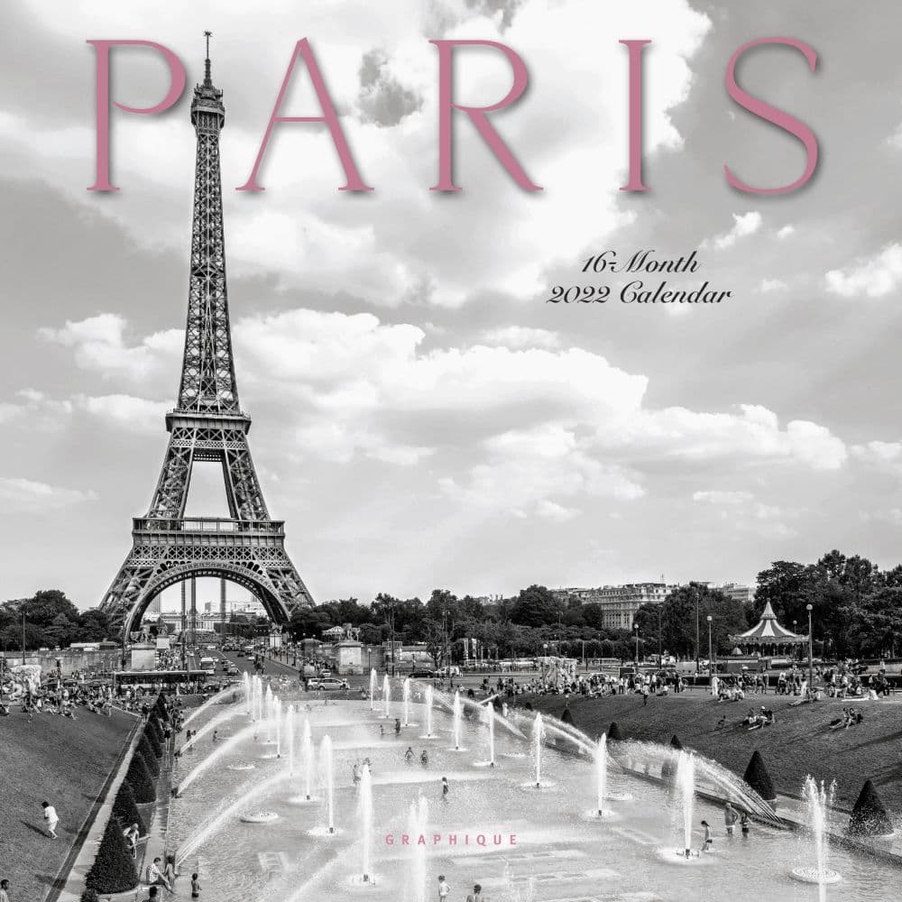 Paris Calendar 2022 Paris B&W 2022 Mini Wall Calendar - Calendars.com