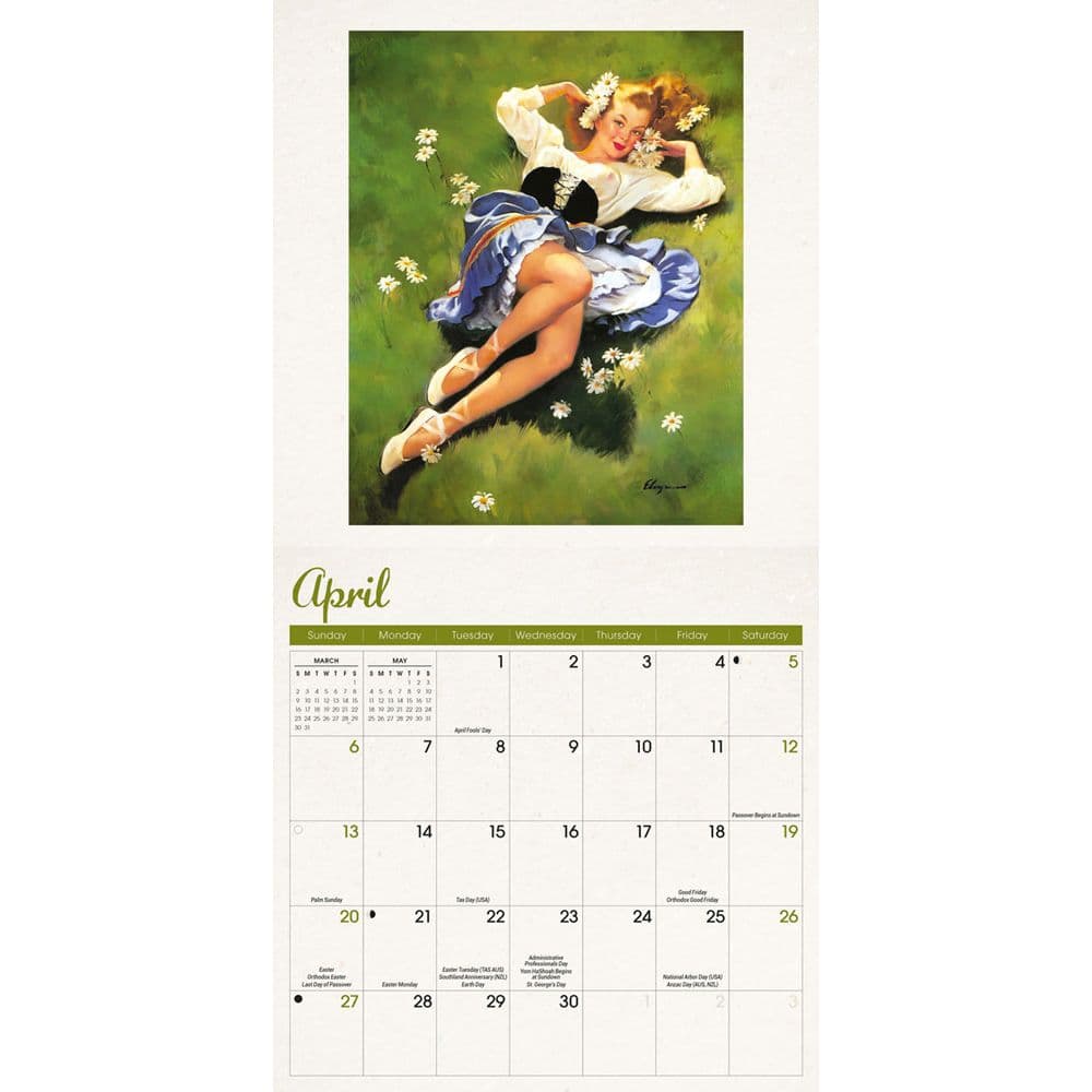 Pin Ups 2025 Mini Wall Calendar Third Alternate Image width=&quot;1000&quot; height=&quot;1000&quot;