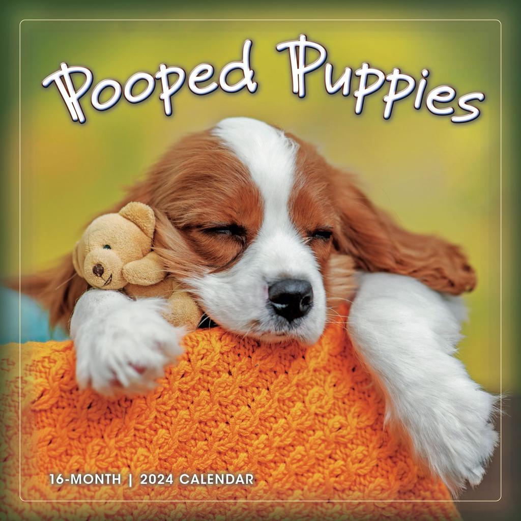 Pooped Puppies 2024 Wall Calendar Main Image