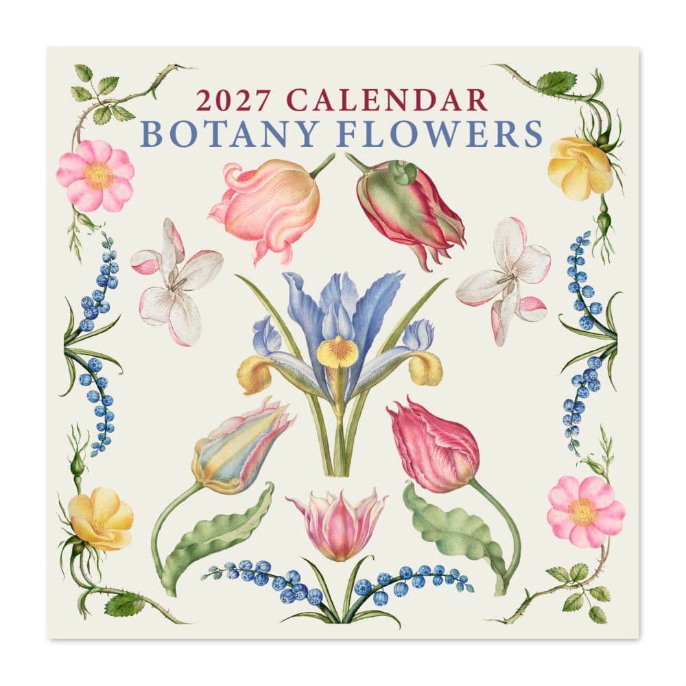 Botany Flowers 2027 Wall Calendar Main Product Image