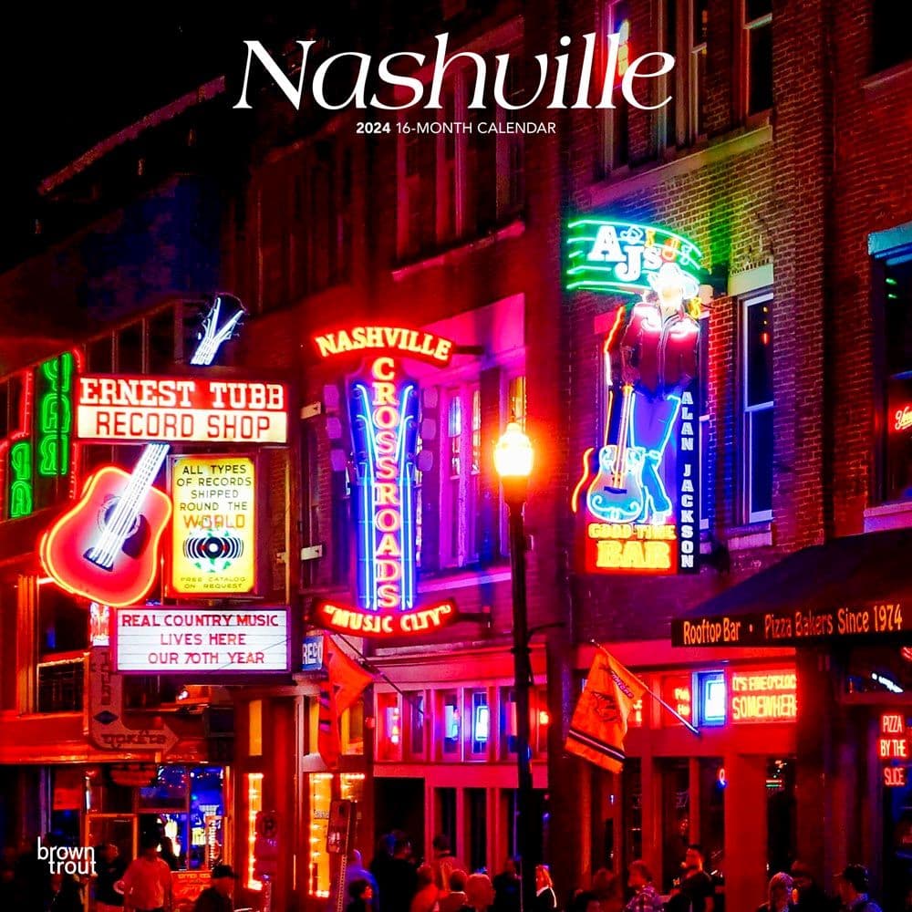 Nashville 2024 Wall Calendar Main Product Image width=&quot;1000&quot; height=&quot;1000&quot;