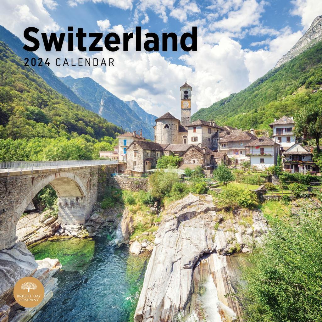 Switzerland 2025 Wall Calendar