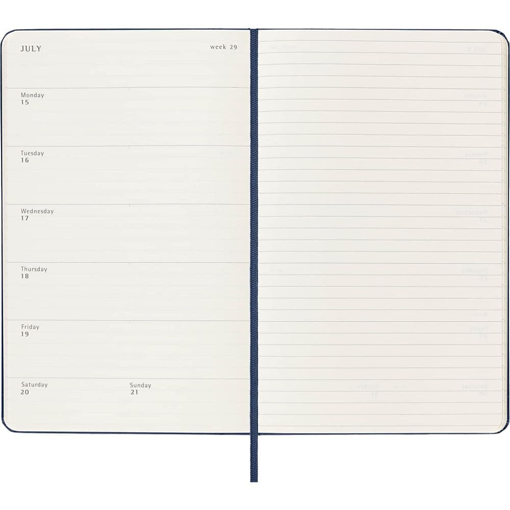 Moleskine Large Blue Weekly HC 2024 Planner