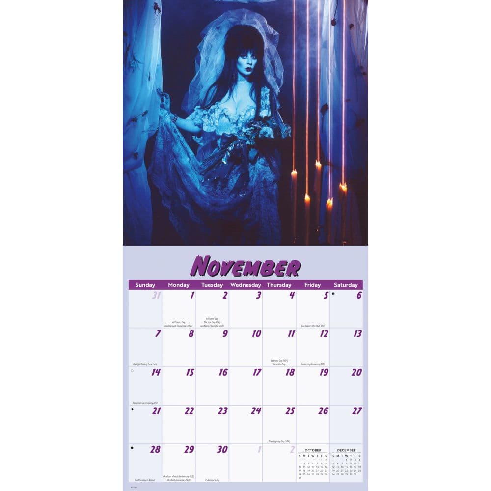 Elvira 2027 Wall Calendar Fourth Alternate Image