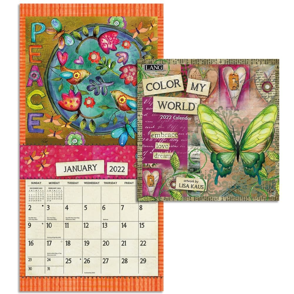 Color My World 2022 Mini Wall Calendar - Calendars.com