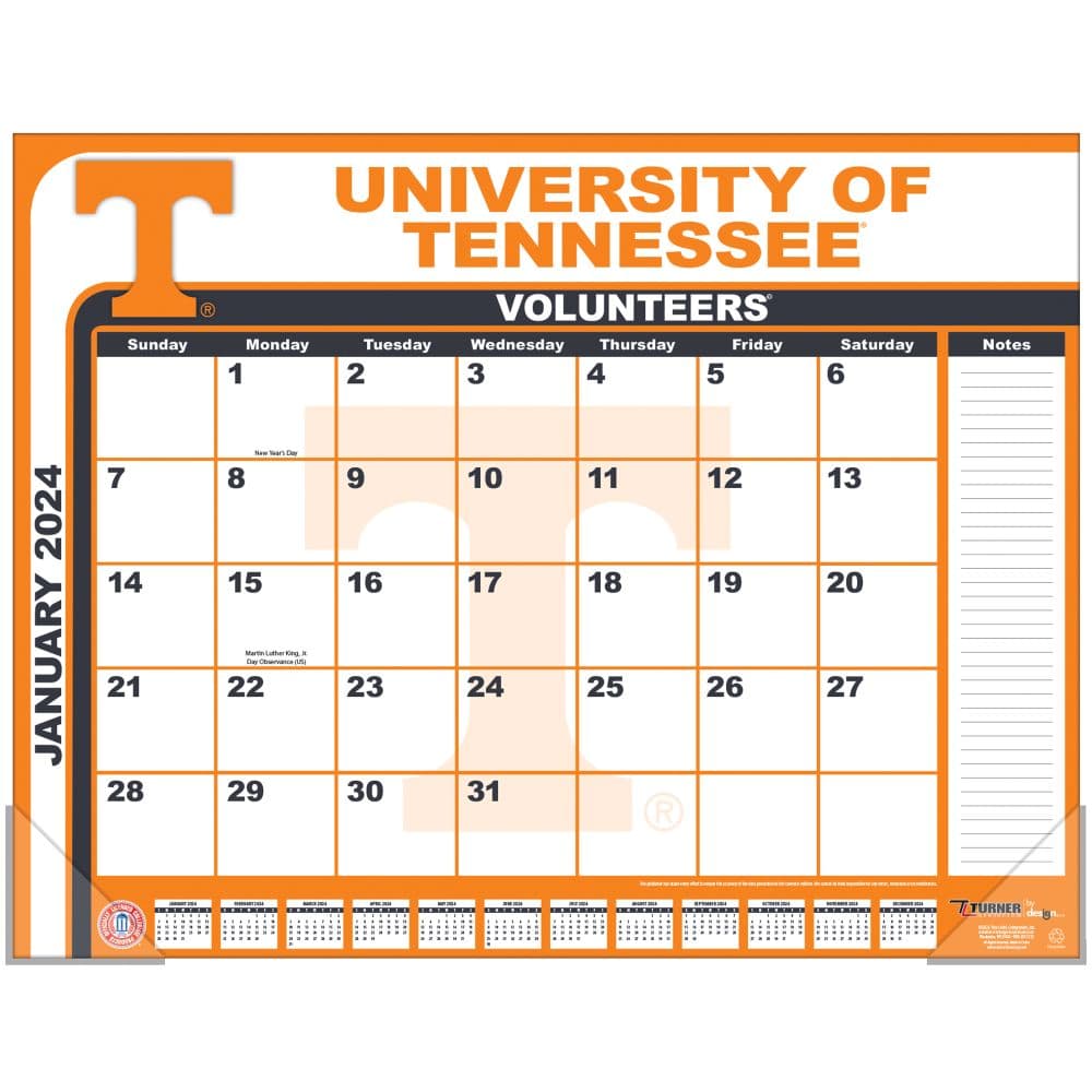 Tennessee Volunteers 2024 Desk Pad First Alternate Image width=&quot;1000&quot; height=&quot;1000&quot;