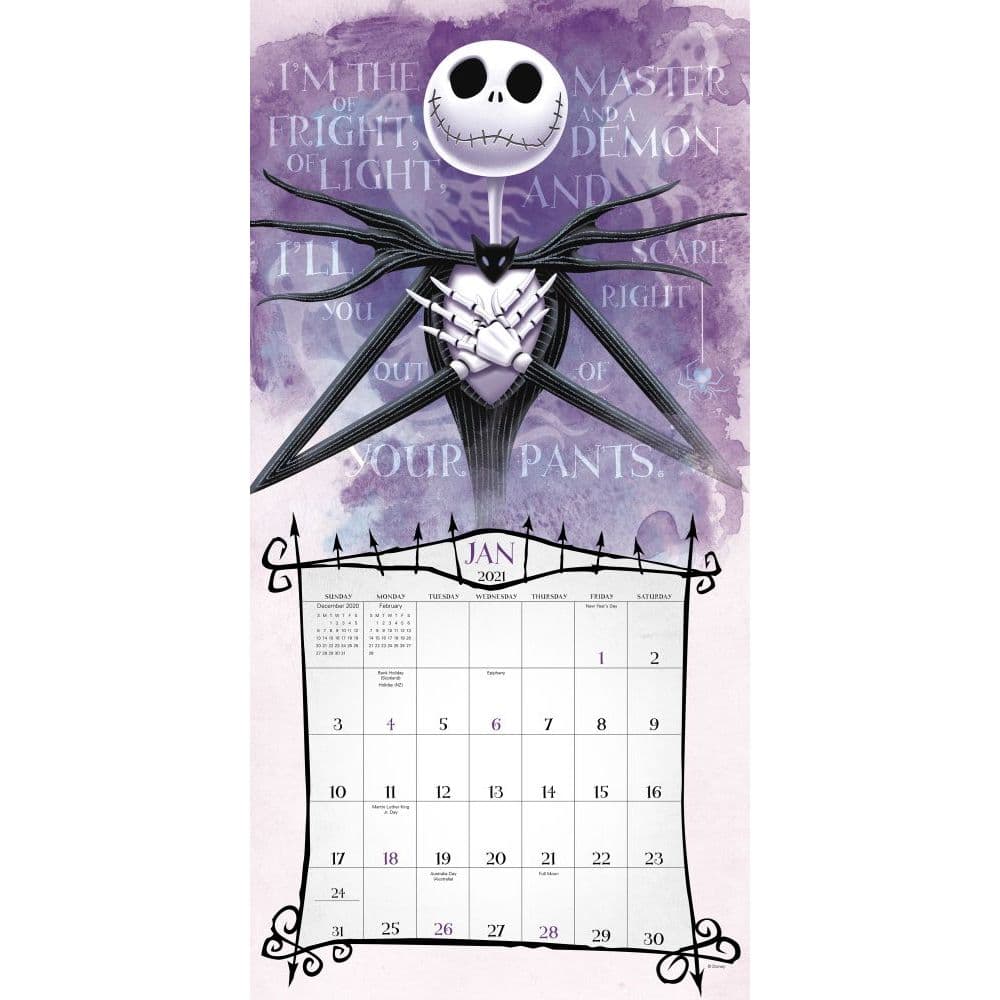 Nightmare Before Christmas Printable Calendar Free Printable Templates