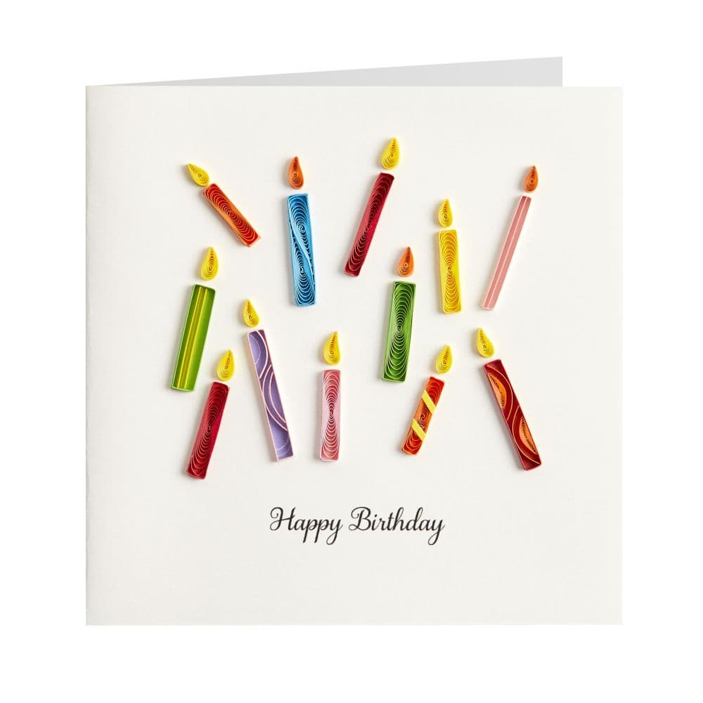 Birthday Candles Quilling Birthday Card Fifth Alternate Image width="1000" height="1000"