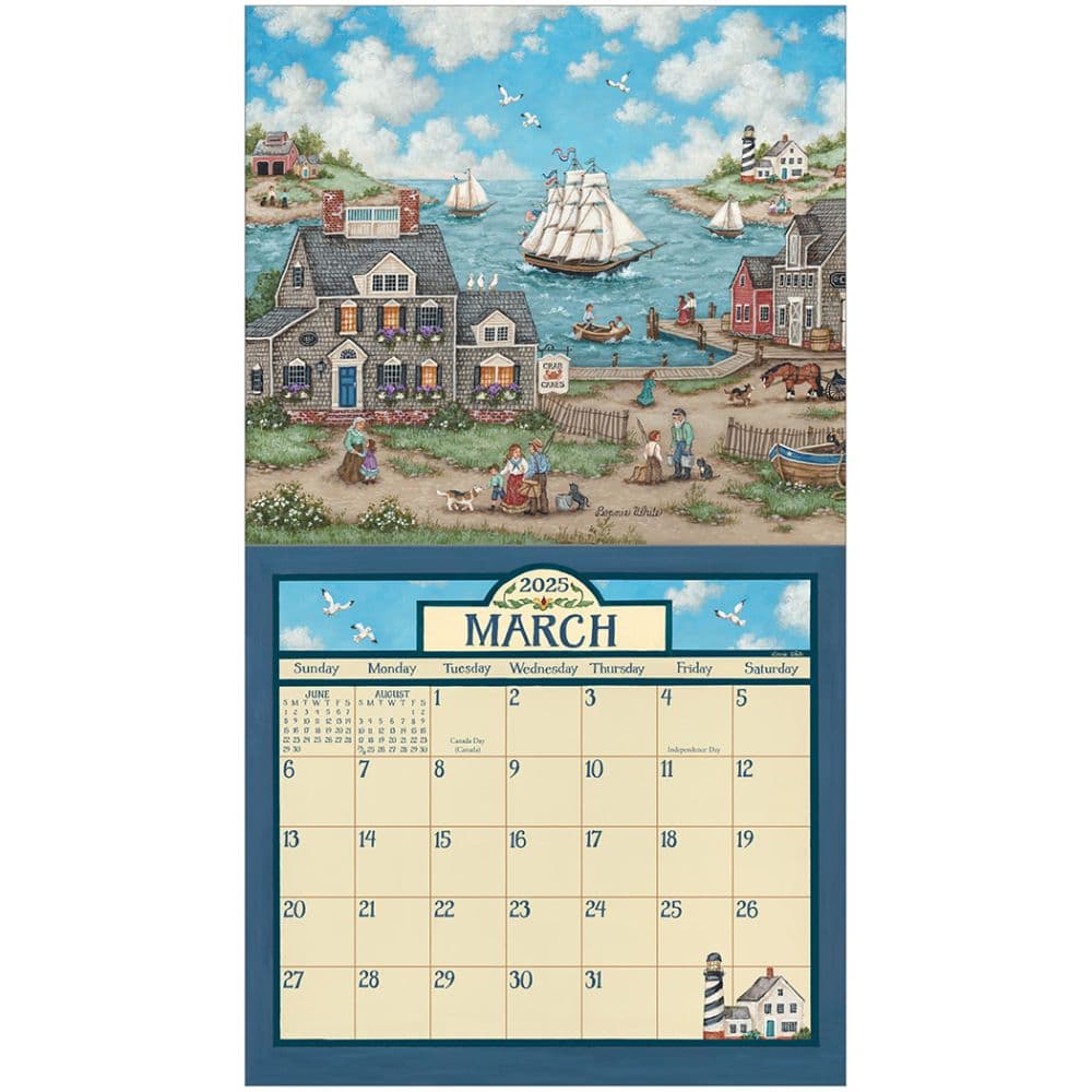 Folk Art Bonnie White 2025 Wall Calendar First Alternate Image width=&quot;1000&quot; height=&quot;1000&quot;