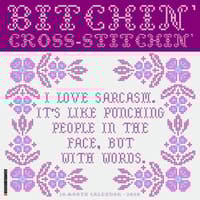 image Bitchin Cross Stitchin 2026 Wall Calendar Main Image