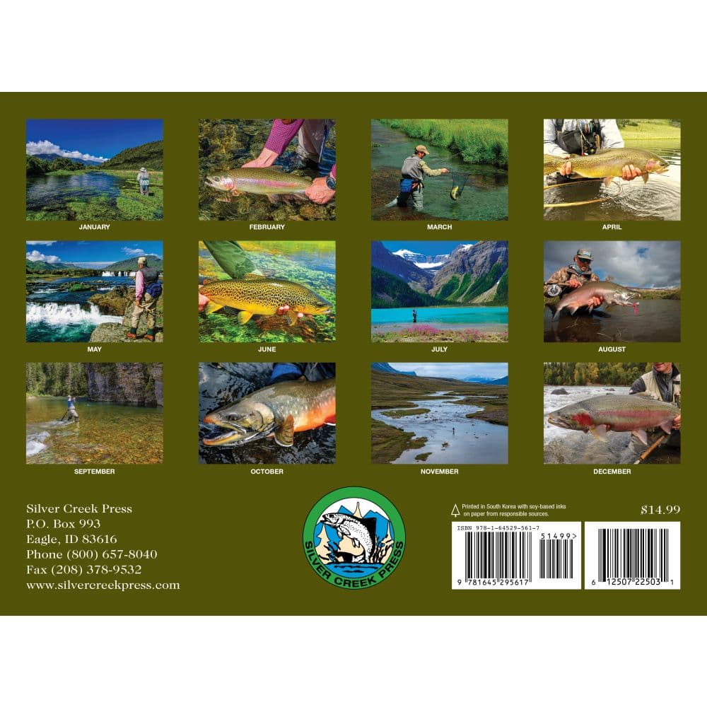 Trout Salmon and Steelhead 2025 Wall Calendar Alt1