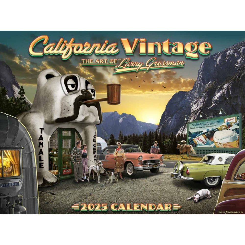 California Vintage 2025 Wall Calendar Main Product Image width=&quot;1000&quot; height=&quot;1000&quot;