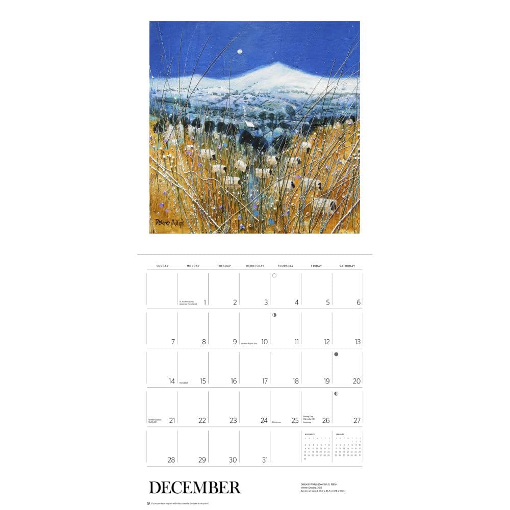 Scotland Phillips Art 2025 Wall Calendar Second Alternate Image width="1000" height="1000"