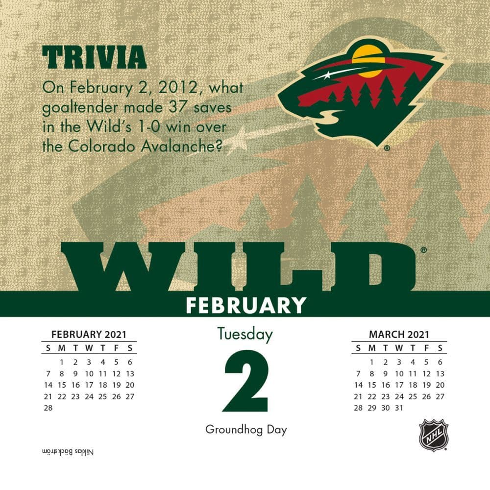 Minnesota Wild Desk Calendar