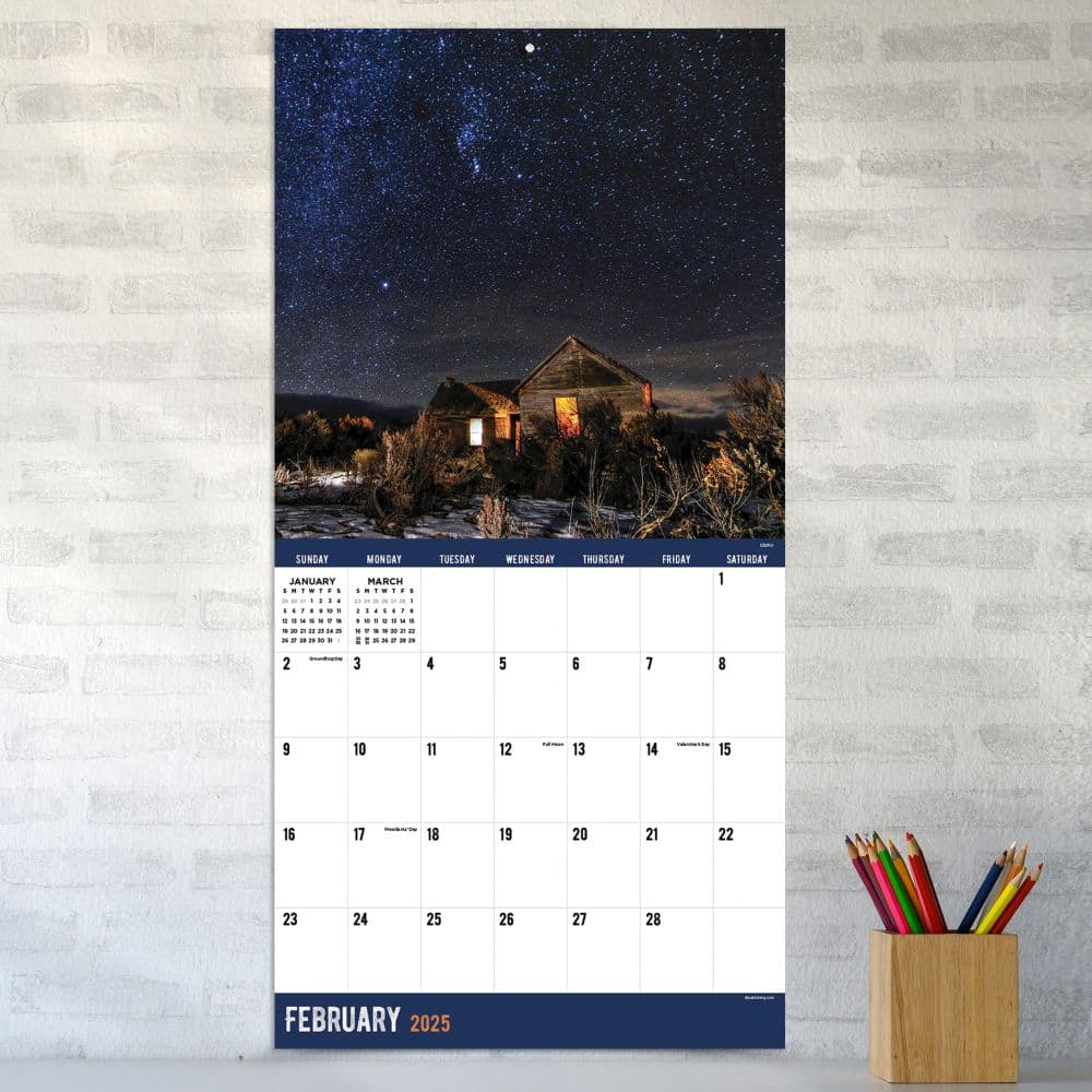 Ranch Life 2025 Wall Calendar on a wall