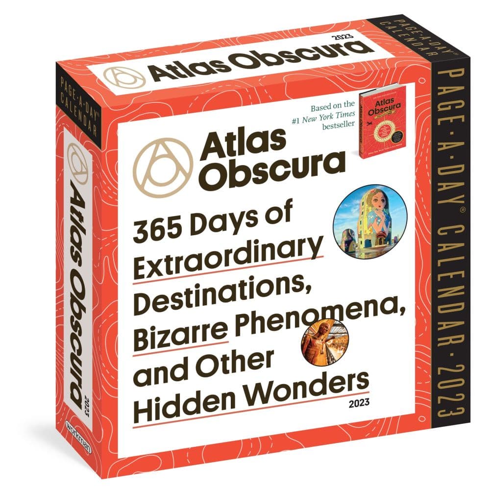 Workman Publishing Atlas Obscura Color 2023 Page-A-Day Calendar