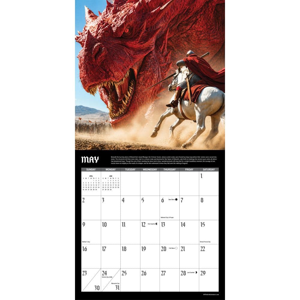 Dragons 2027 Wall Calendar Second Alternate Image