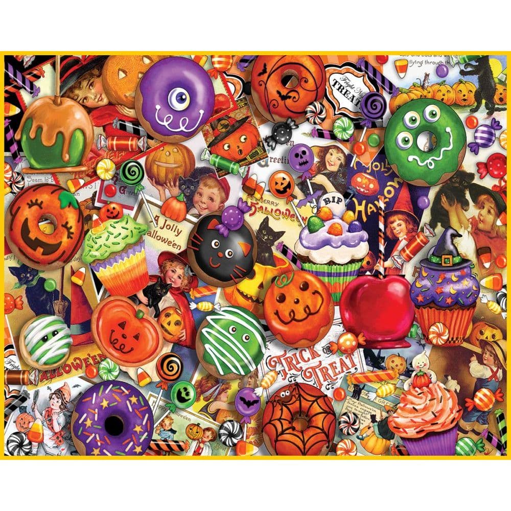 White Mountain Puzzles Trick or Treat 1000 Piece Puzzle