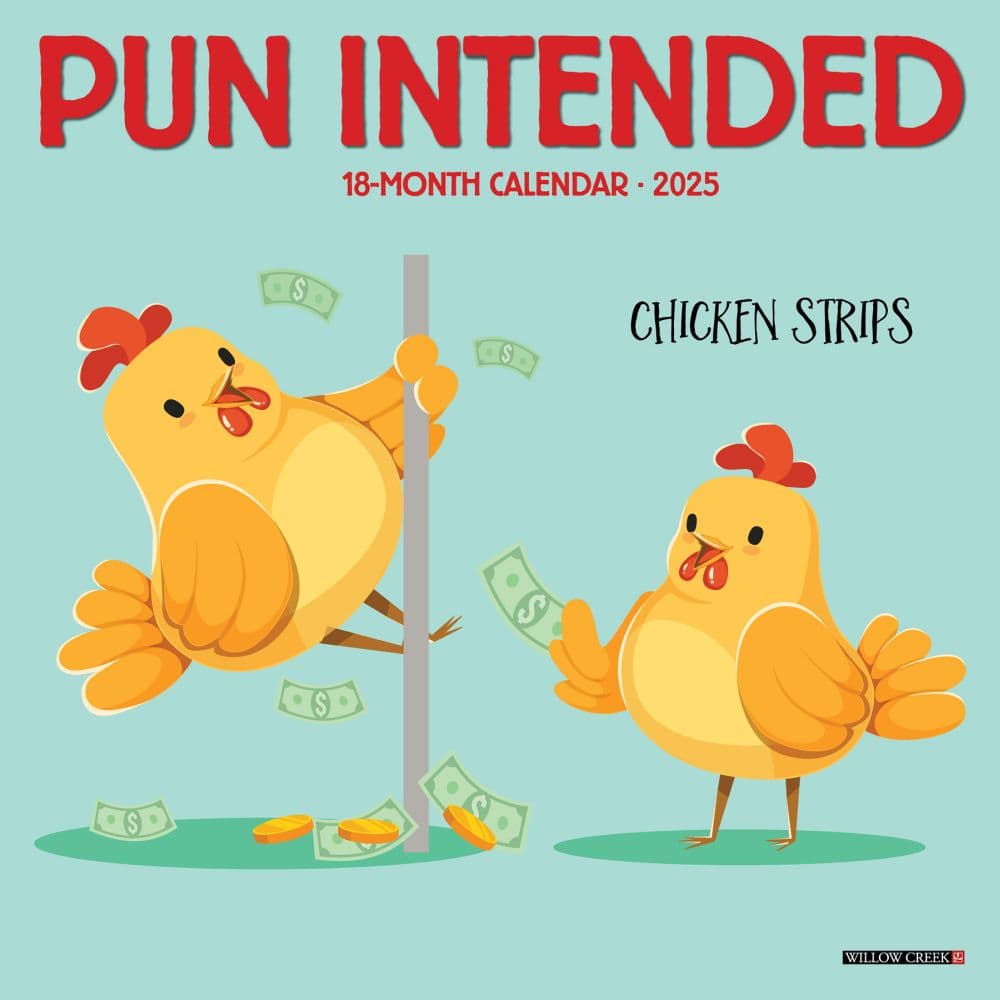 Pun Intended 2025 Mini Wall Calendar