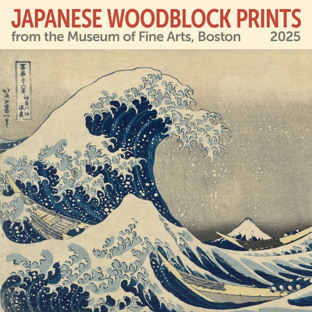 Japanese Woodblocks Wall Calendar 2025 (Art Calendar)