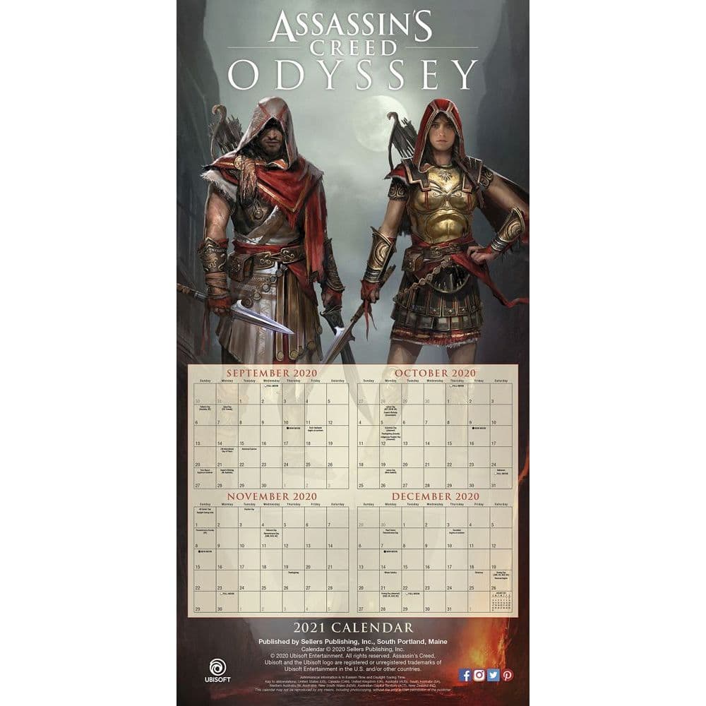 Assassins Creed Wall Calendar