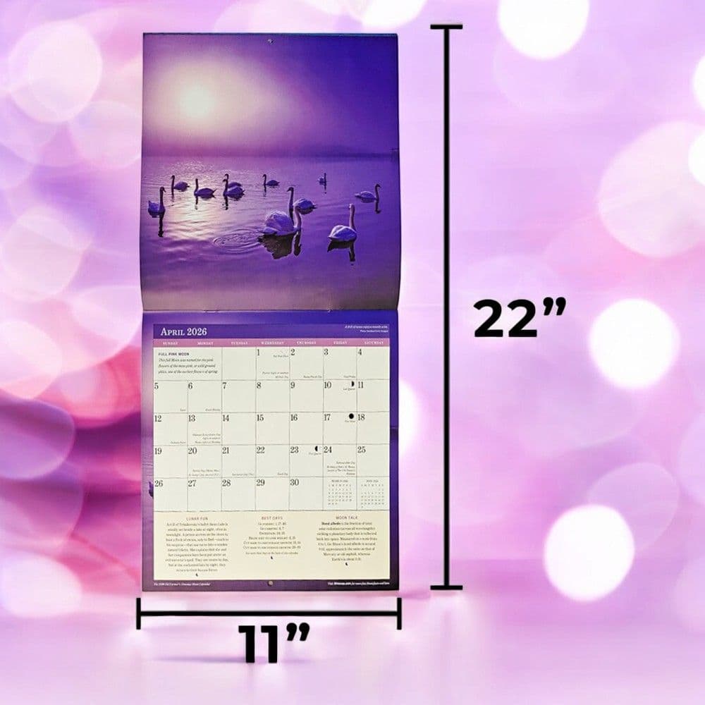 Old Farmers Almanac Moon 2026 Wall Calendar Fourth Alternate Image