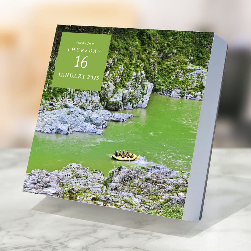 Worlds Best by Travel Leisure 2025 Desk Calendar interior view