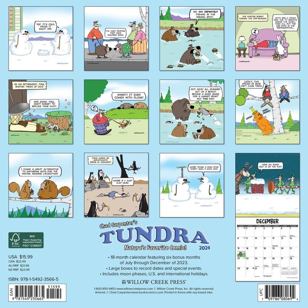 Tundra 2024 Wall Calendar
