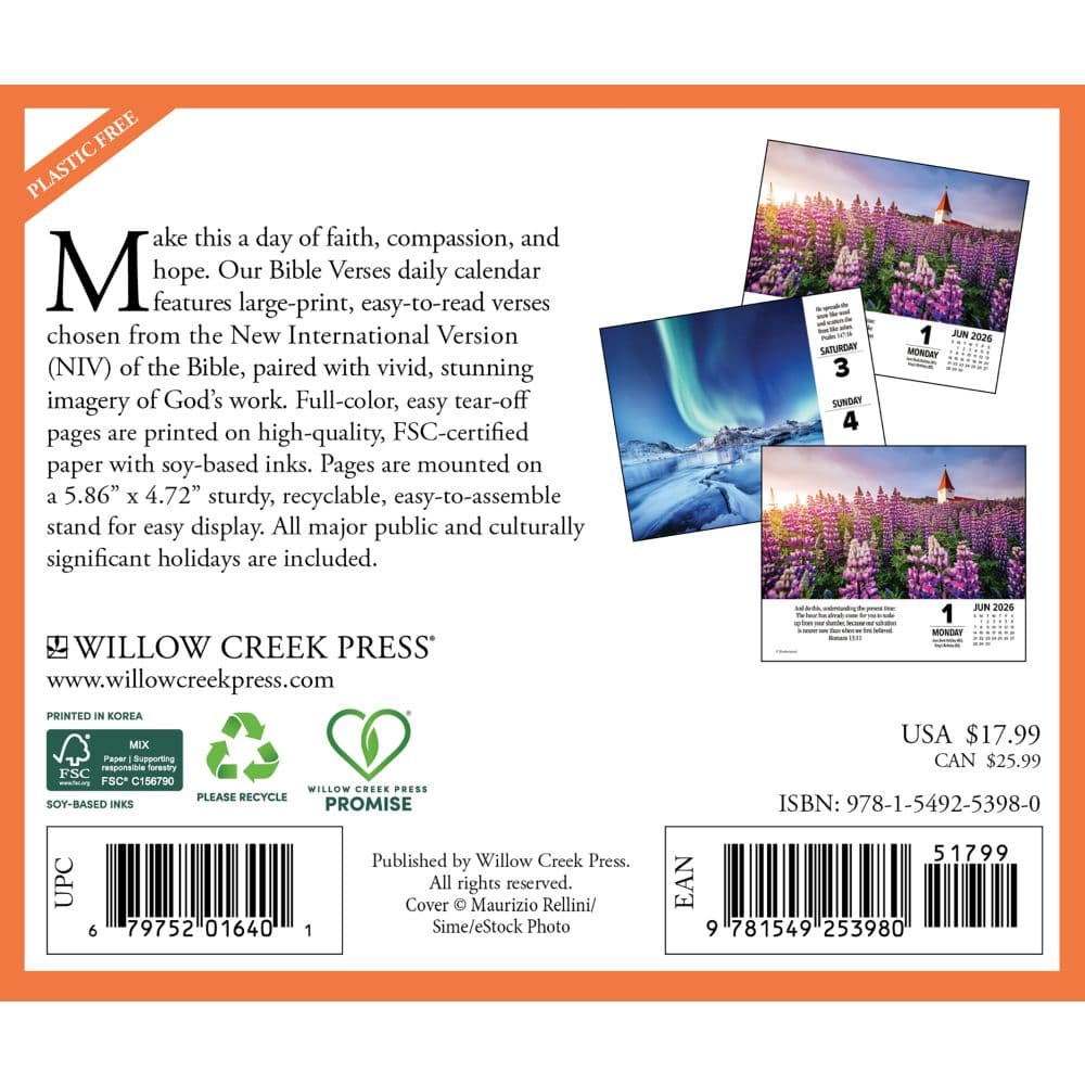 Bible Verses 2026 Desk Calendar First Alternate Image
