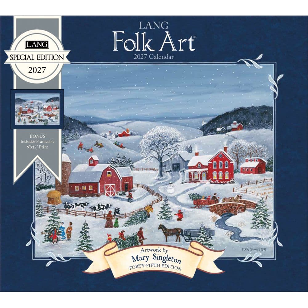 image Lang Folk Art Special Edition 2027 Wall Calendar Main Product Image