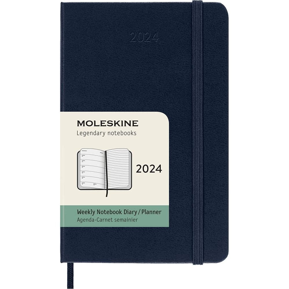 Moleskine Pocket Blue Weekly 2024 Planner Main Image