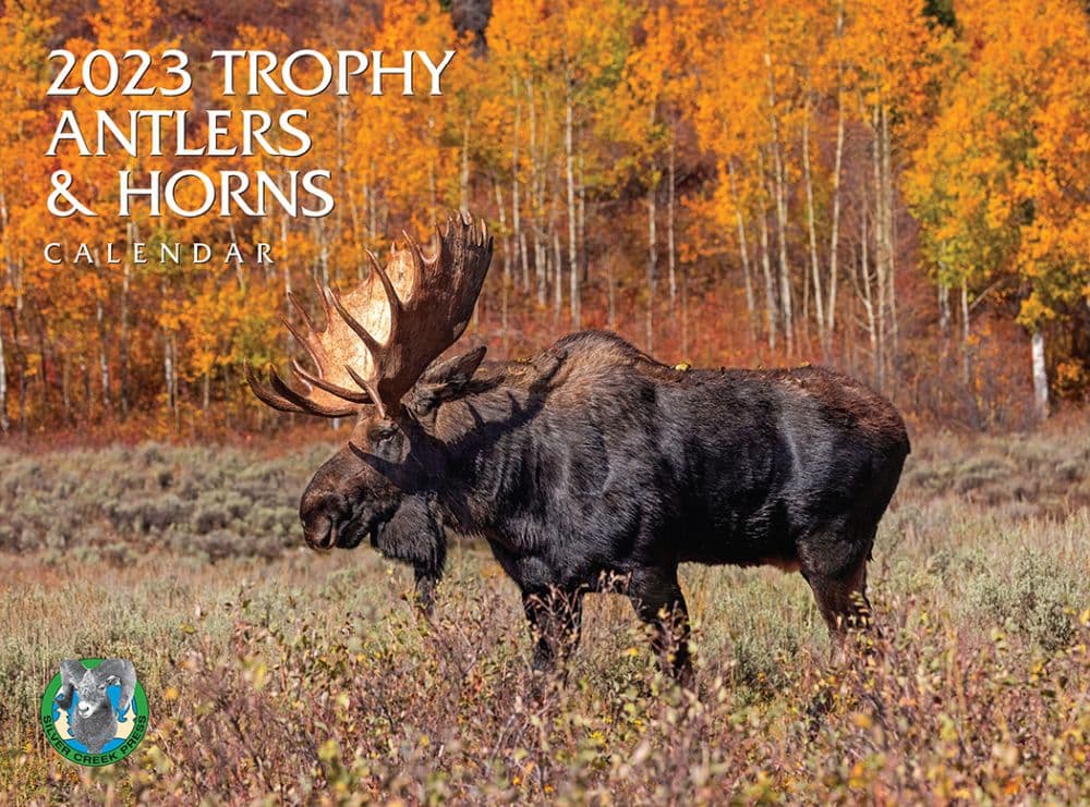 Silver Creek Press Trophy Antlers And Horns 2023 Wall Calendar
